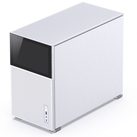JONSBO D31 Mesh SC WHITE Micro-ATX Computer Case with HD-LCD